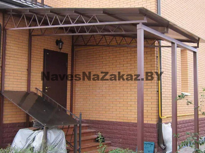 Навес над крыльцом к дому 4 на 7 по лучшей цене Навес над крыльцом к дому 4 на 7
