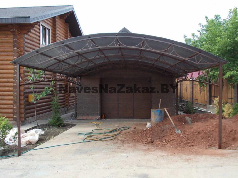 Навес для машины перед гаражом 6 на 6 по лучшей цене Навес для машины перед гаражом 6 на 6