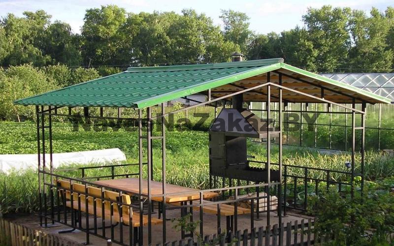 Навес для мангала 4 на 4 м по лучшей цене Навес для мангала 4 на 4 м