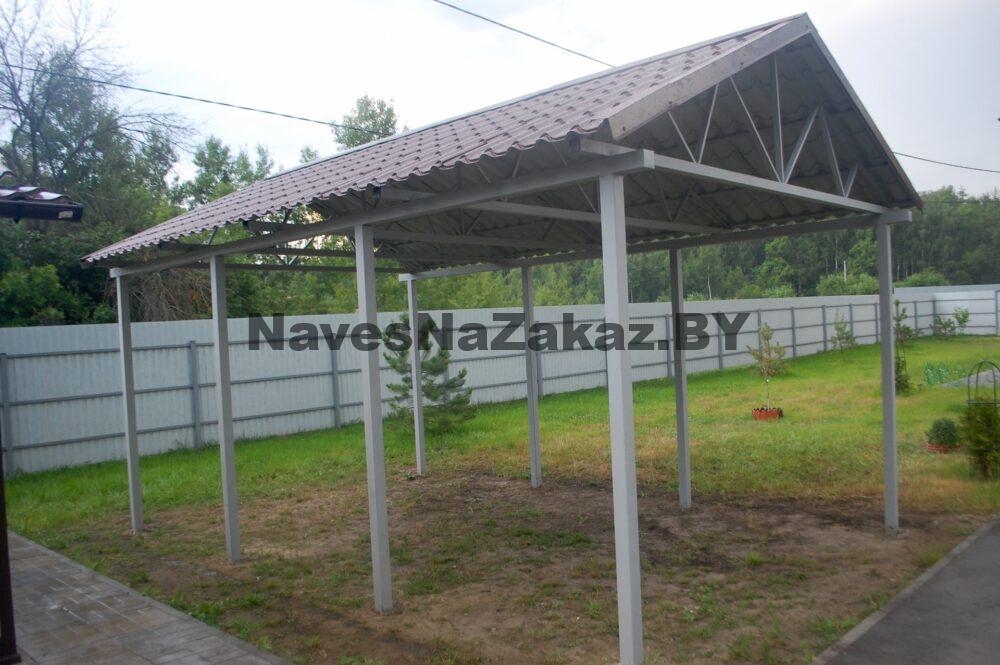 Навес из металлопрофиля 4,5 на 3,5 по лучшей цене Навес из металлопрофиля 4,5 на 3,5