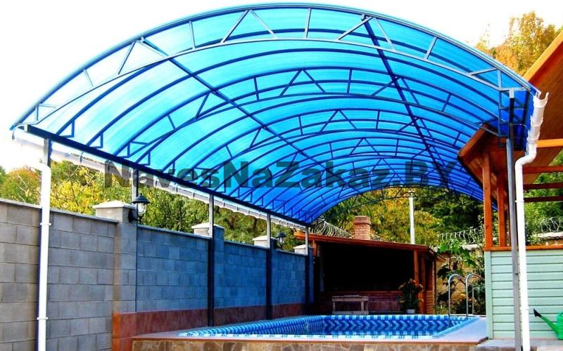 Арочный навес для бассейна 4м х 8м по лучшей цене Арочный навес для бассейна 4м х 8м