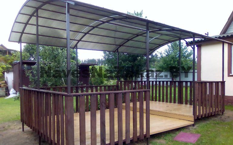 Беседка на дачу из металла 3 на 7 по лучшей цене Беседка на дачу из металла 3 на 7