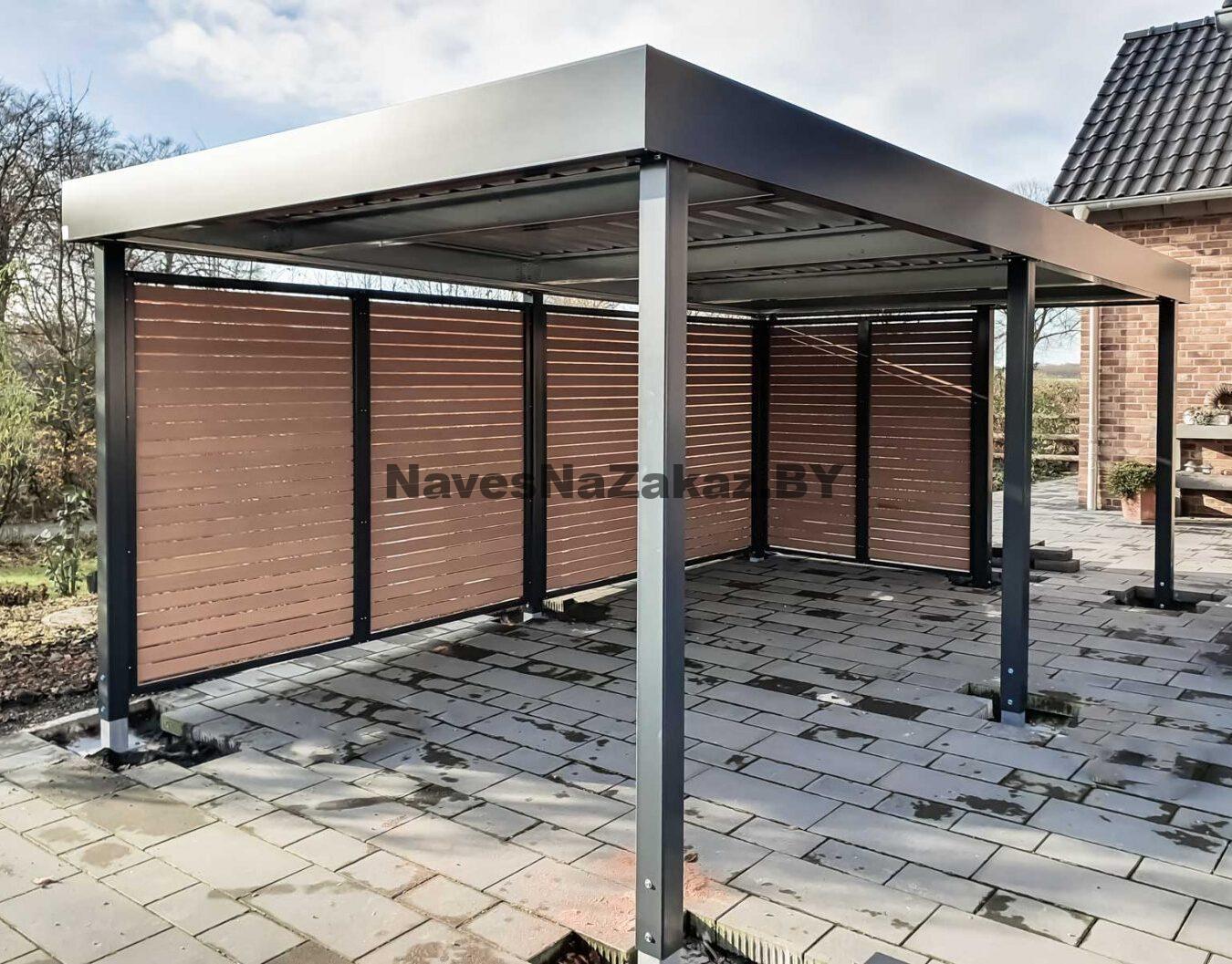 Беседка из металла в современном стиле 4 на 6 по лучшей цене Беседка из металла в современном стиле 4 на 6