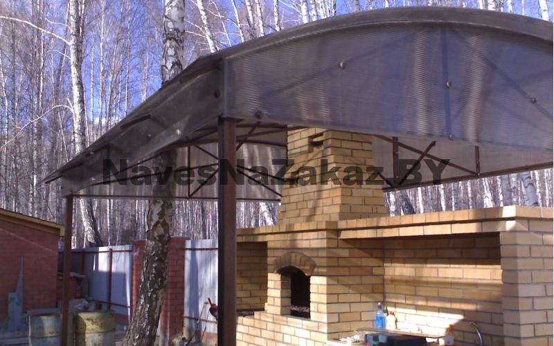 Навес из поликарбоната для барбекю 4 на 5 м по лучшей цене Навес из поликарбоната для барбекю 4 на 5 м