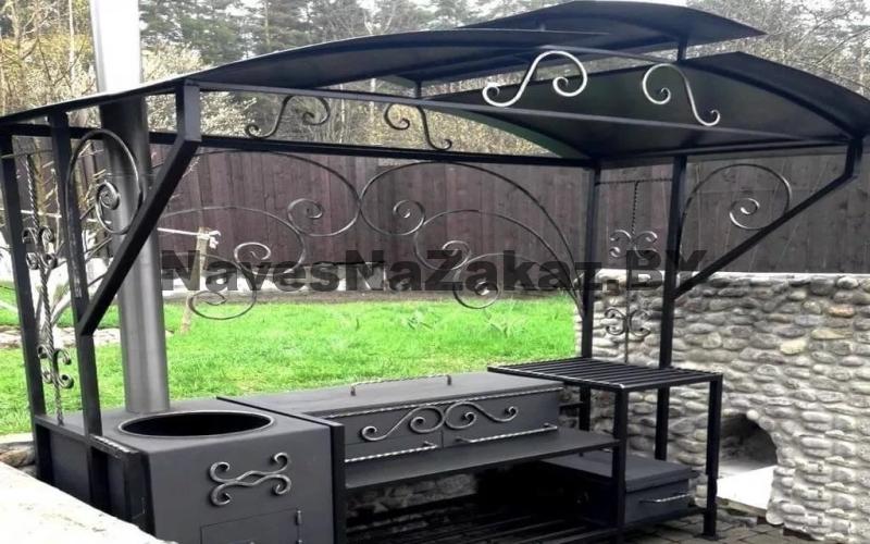 Навесы для мангала 1,5 м на 2 м по лучшей цене Навесы для мангала 1,5 м на 2 м