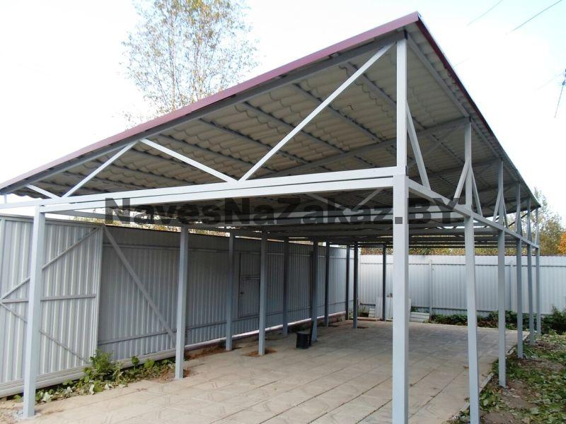 Односкатный автонавес 4 на 6 по лучшей цене Односкатный автонавес 4 на 6