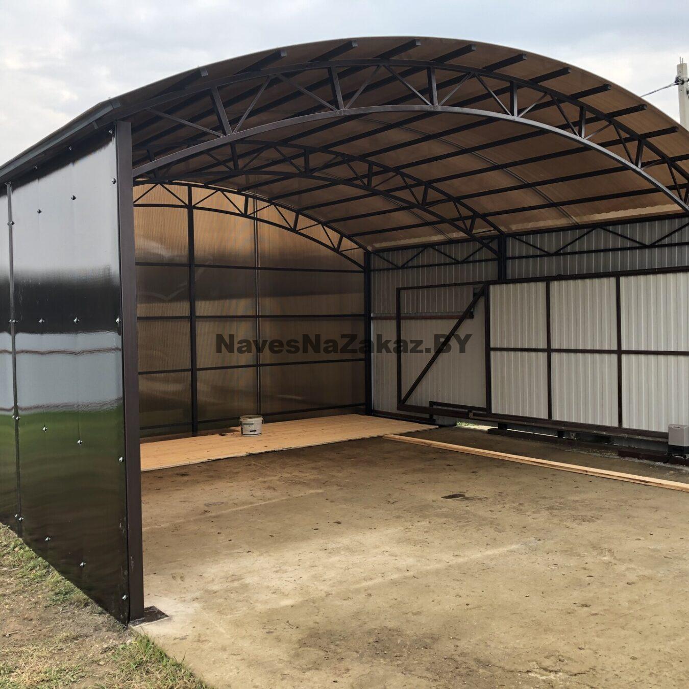 Арочный навес для машины 6,4х6,4 по лучшей цене Арочный навес для машины 6,4х6,4