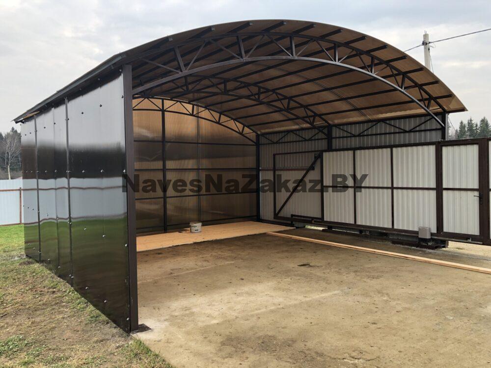 Арочный навес для машины 6,4х6,4 по лучшей цене Арочный навес для машины 6,4х6,4