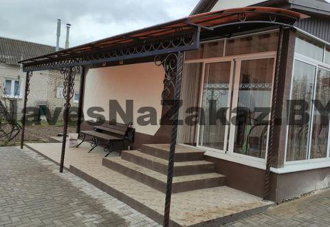 Арочный кованый навес 8 на 3 по лучшей цене Арочный кованый навес 8 на 3