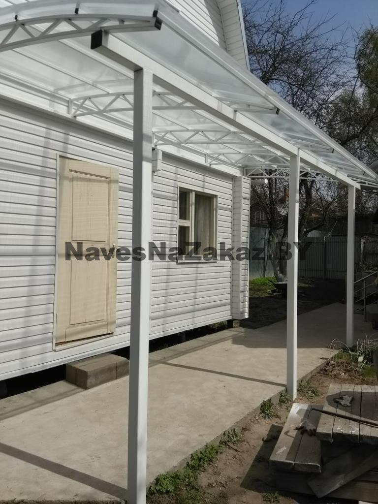 Арочный навес к дому 2 на 6 по лучшей цене Арочный навес к дому 2 на 6