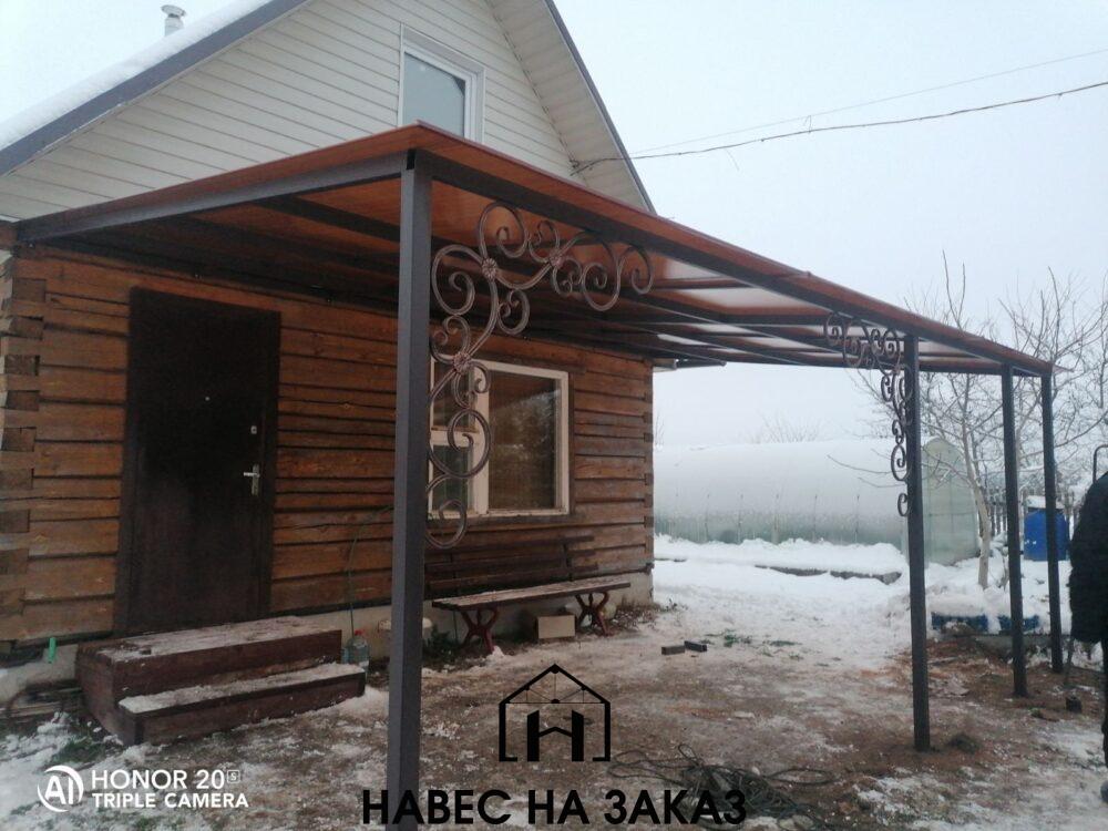 Придомовой навес 3 на 6 из поликарбоната по лучшей цене Придомовой навес 3 на 6 из поликарбоната