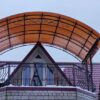 Арочный навес 2,5 на 5 м с элементами ковки по лучшей цене Арочный навес 2,5 на 5 м с элементами ковки