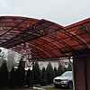 Арочный навес перед гаражом 7 на 11 по лучшей цене Арочный навес перед гаражом 7 на 11