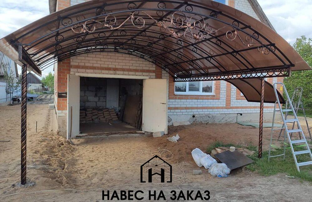 Навес из трубы для авто 4 на 6 по лучшей цене Навес из трубы для авто 4 на 6