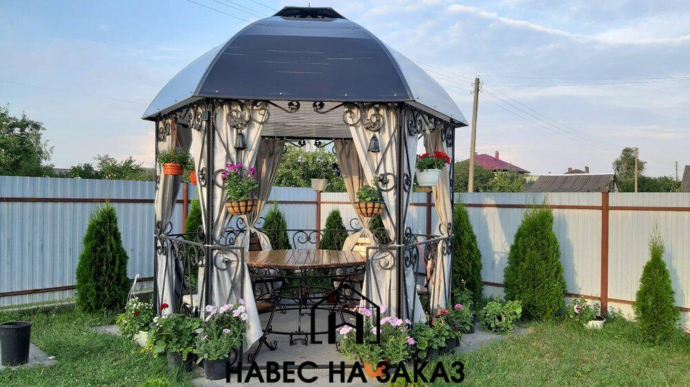 Беседка для отдыха с коваными элементами по лучшей цене Беседка для отдыха с коваными элементами