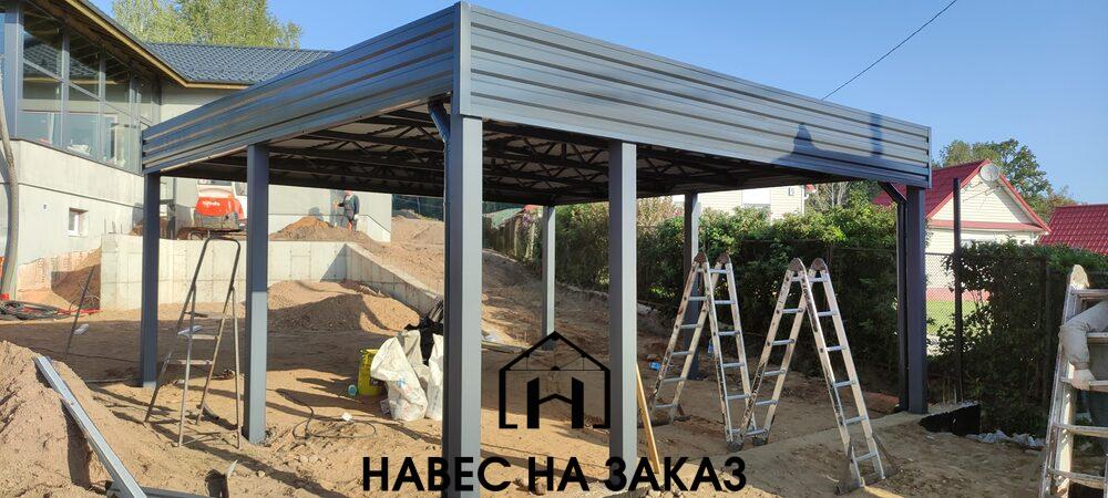 Навес для автомобиля в Лофт стиле 5 на 5 по лучшей цене Навес для автомобиля в Лофт стиле 5 на 5