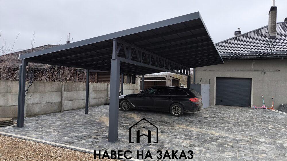 Навес для машины в лофт стиле 6 х 6 по лучшей цене Навес для машины в лофт стиле 6 х 6