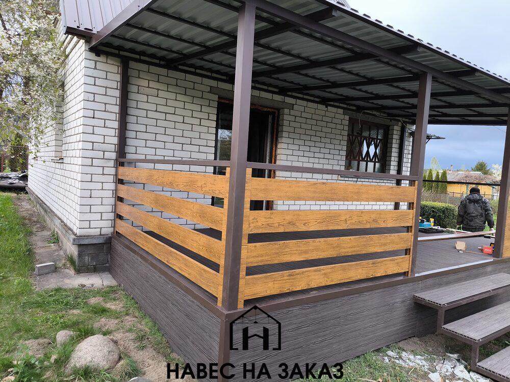 Навес для террасы 7 на 3,5 метра по лучшей цене Навес для террасы 7 на 3,5 метра