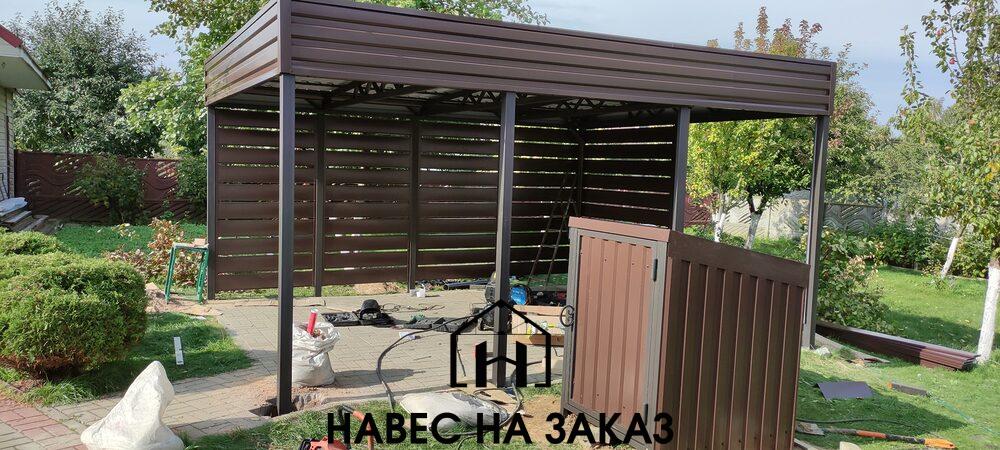 Навес из металла в лофт стиле 4 на 3 по лучшей цене Навес из металла в лофт стиле 4 на 3