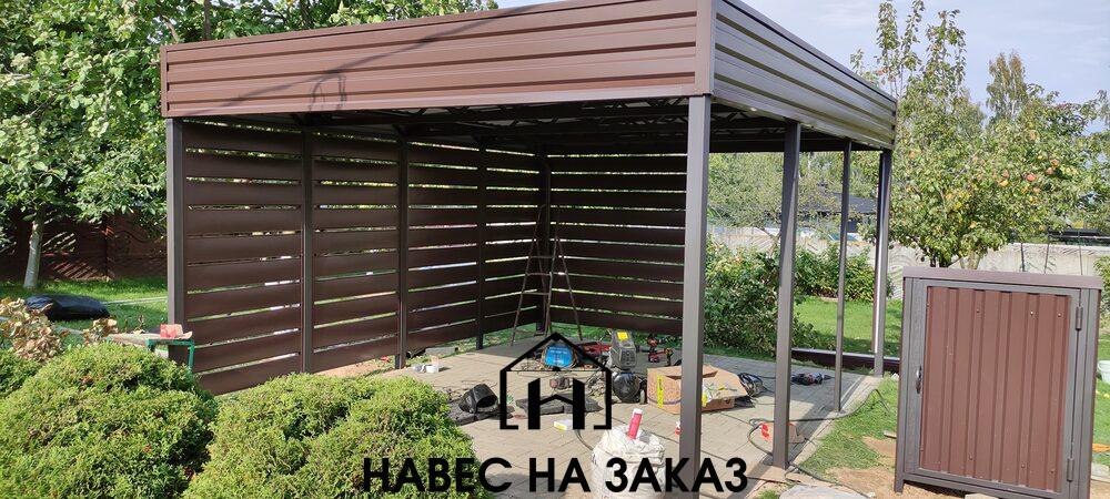 Навес из металла в лофт стиле 4 на 3 по лучшей цене Навес из металла в лофт стиле 4 на 3