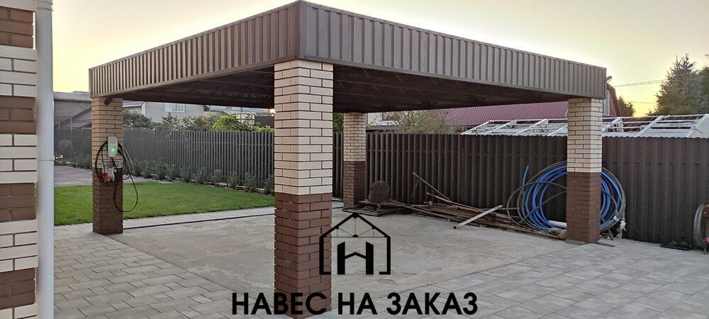 Навес под автомобиль 6 на 5 м по лучшей цене Навес под автомобиль 6 на 5 м