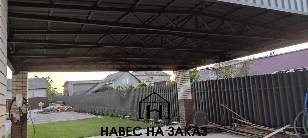 Навес под автомобиль 6 на 5 м по лучшей цене Навес под автомобиль 6 на 5 м