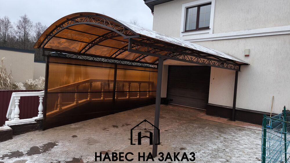 Навес под машину из поликарбоната 5 на 7 по лучшей цене Навес под машину из поликарбоната 5 на 7